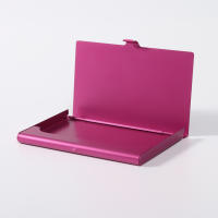 Caja De Metal Para Tarjetas De Negocio Creativa De Aleación De Aluminio Portaidentificación Y Monedas Unisex Colorido - details 43