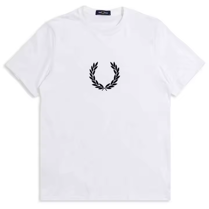 Camiseta de Manga Corta Fred Perry  para hombre en color blanco - 1