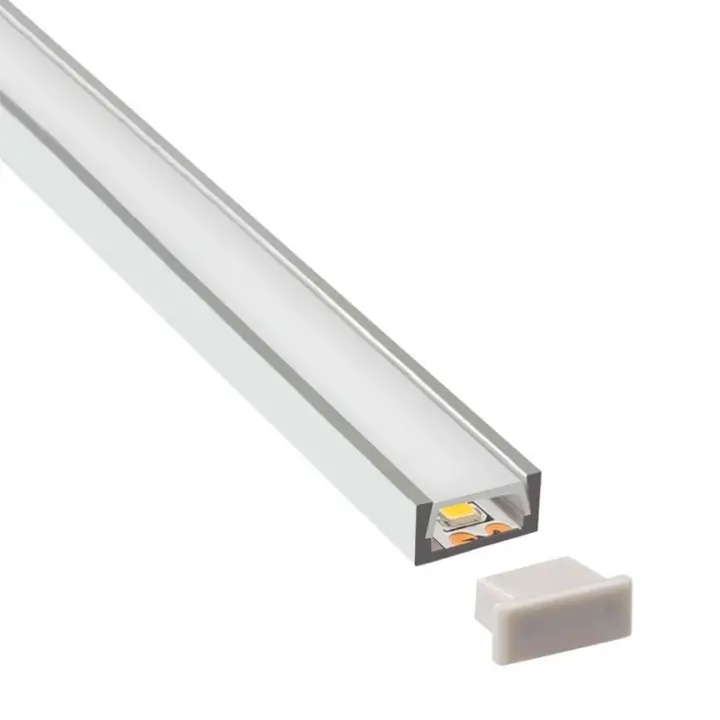 LEDBOX KIT - Perfil aluminio SENSA para tiras LED, 2 metros. Perfiles para tiras LED, Perfiles de superficie - 1