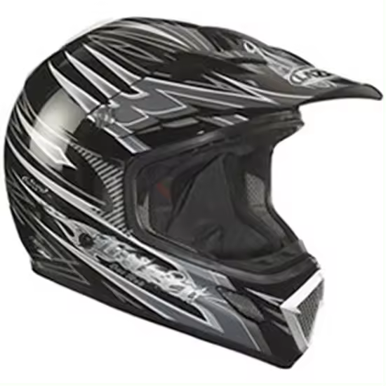 CASCO LAZER MX7 HOTROD GRIS KEVLAR CARBONO TRICOMPOSITE - 1