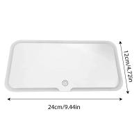Espejo De Maquillaje Para Coche Con 3 Modos De Luz Y 60 LEDs Espejo De Vestíbulo Recargable ABS Aluminio Para Interiores De Coche - details 9