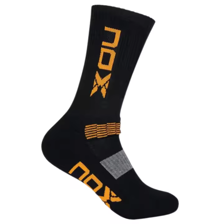 Pack calcetines Nox técnicos media caña negro/naranja - 1