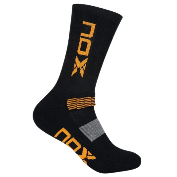 Pack calcetines Nox técnicos media caña negro/naranja - 1