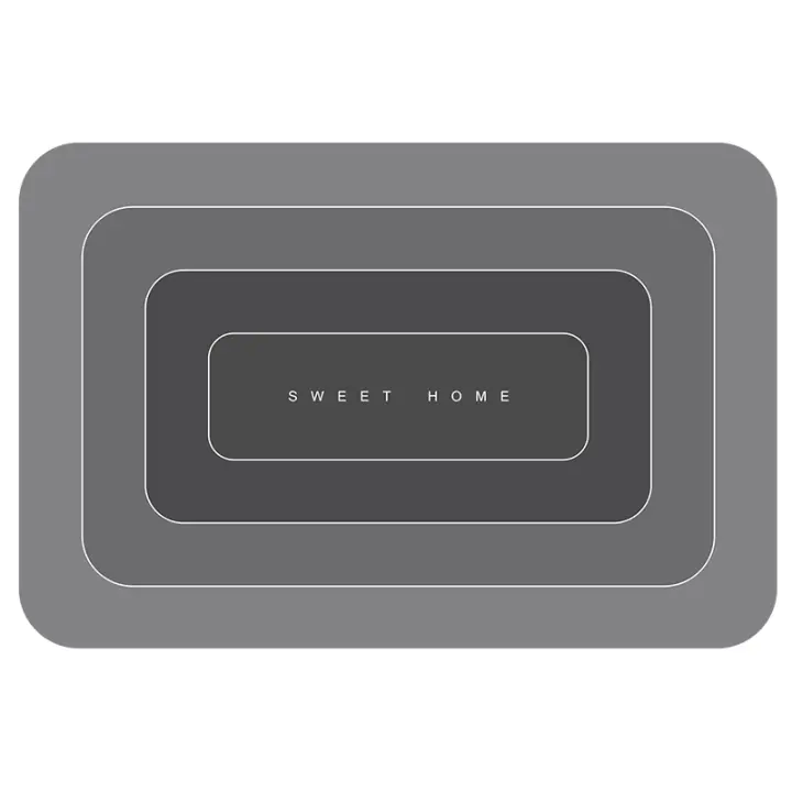 Alfombra De Puerta Antideslizante Y Impermeable Para Cocina Alfombra De Piso De Cocina Antipolvo Alfombrilla De Puerta De Casa Alfombra De Diatomeas Para Uso Doméstico Y Hotel - 1