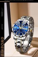Reloj De Pulsera Para Hombre BINBOND Marca Top Lujo Resistente Al Agua Luminoso Con Fecha Y Día De La Semana Reloj De Acero Inoxidable Cuarzo - details 22
