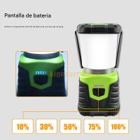 PORCHEDDU Lámpara Camping IP44, Linterna de Camping Led Recargable Luces de Campamento 1000LM, Linterna para Interrupciones de Energía, Emergencia, Cable USB Incluido - details 3