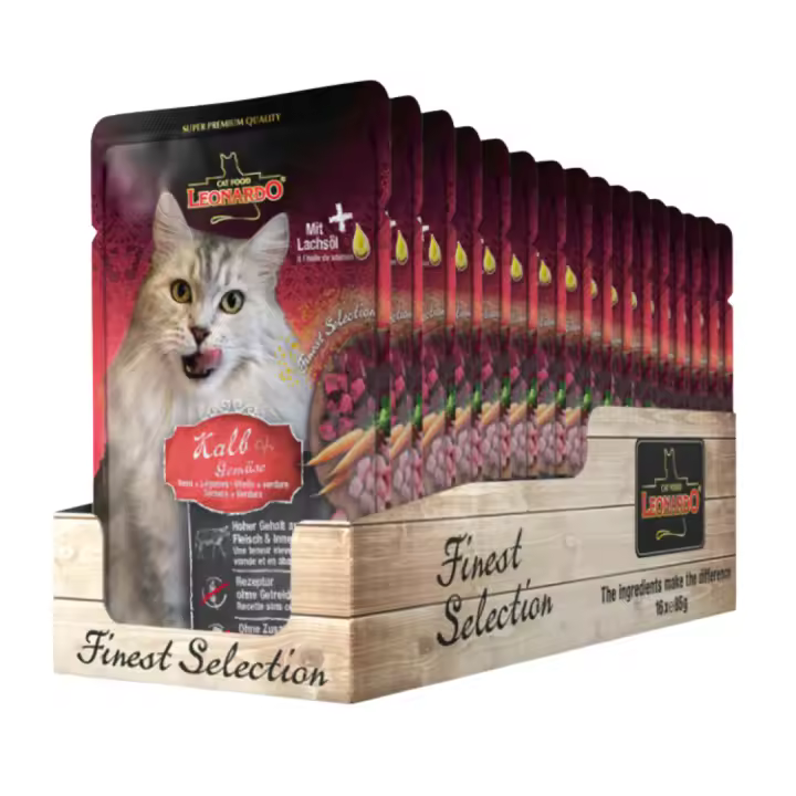 Leonardo Menú Finest Selection Ternera & Verduras - 16 Sobres de 85gr - 1