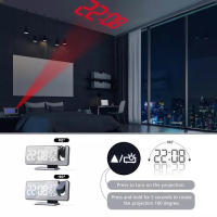 Despertador de Proyección LED with FM Radio y Alarma Dual - Brillo Ajustable - Diseño Práctico - details 3