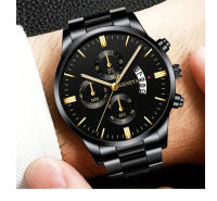 Reloj De Pulsera De Acero Inoxidable Para Hombre Estilo Casual Y Negocios Con Fechainfo Montre Homme Reloj De Pulsera De Cuarzo - details 8