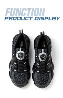 Zapatos De Seguridad Para Hombre Con Botón Giratorio Indestructibles Tamaño De Punta De Acero Antipinchazos Y Antideslizantes - details 23