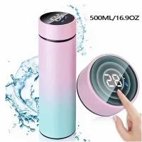 Termo De Acero Inoxidable Doble Capa 500ml Taza De Viaje Para Café Y Té Con Infusor De Agua Botella De Agua Para Viajes De Negocios - details 0