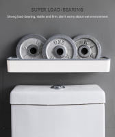 Gabinete De Almacenamiento Para Baño Colgante En La Pared Organizador De Estante Multifuncional Sin Necesidad De Perforación Artesano Por Encima Del Inodoro - details 8