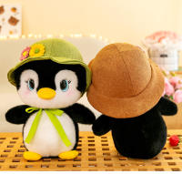 Peluche De Pingüino Redondo Nuevo Con Sombrero Juguete De Peluche De Animales De Dibujos Animados Para Niños Regalo De Cumpleaños Y Navidad - details 14