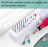 30Pcs Bits De Uñas Para Broca De Uñas Cerámica Diamante Cutícula Efile Carburo Eliminador Para Manicura Y Pedicura De Acrílico Gel En Salón O Hogar - details 11