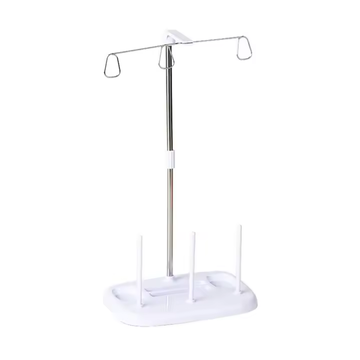 Organizador De Hilo Para Máquina De Costura Con 3 Soportes Accesorios Domésticos Para Bordado Y Costura Material Plástico Y Metal Tamaño 36cm - 1