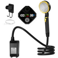 Kit De Ducha Camping Con Bomba RV Kit De Ducha Al Aire Libre Con Pantalla Digital Inteligente Y Pantalla Completa Ajustable 6000mAh - details 6