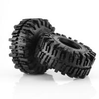4PCS Neumáticos De Goma Para RC Crawler 1:10 Axial SCX10 90046 AXI03007 TRX4 Redcat Gen8 Tamaño 118 MM 1.9" Color Rojo - details 3