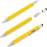 Bolígrafo Multifuncional 7 En 1 Con Herramienta Portátil Medidor Regla Técnica Destornillador Stylus Para Pantalla Táctil Nivel Espiritu - details 2