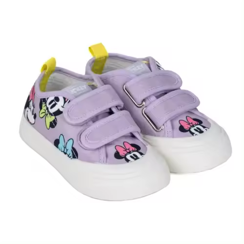 Zapatillas lona Minnie Mouse velcro 6332 con doble velcro. Producto oficial Disney. - 1
