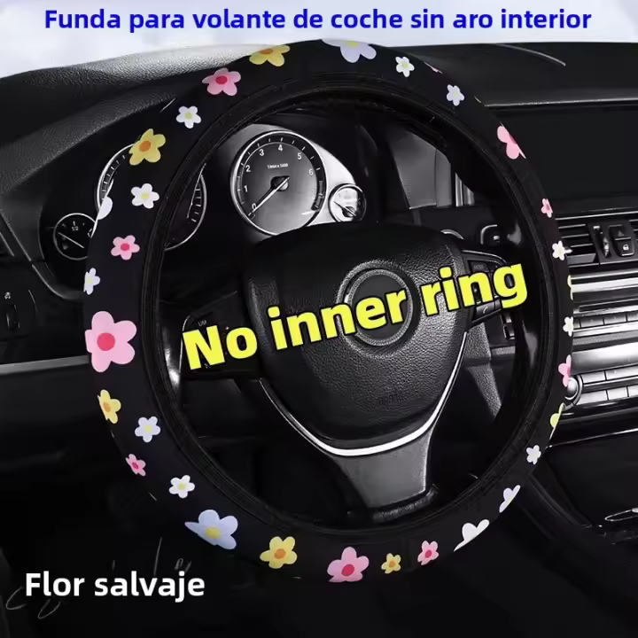 Funda Para Volante De Coche Invernal De Peluche Antideslizante Protectora Para Todas Las Estaciones Ajuste General Para Manillar - 1