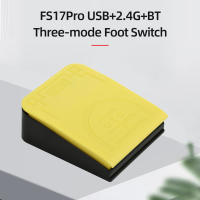 FS17Pro Pedal De Pie Multifuncional Personalizado Conexión Trípode USB+2.4G+BT Modos De Operación Mecánico Para Teclado Y Ratón - details 2