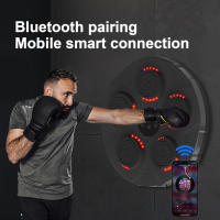 Maquina de boxeo musical, para Adultos y Niños, Maquina de Boxeo Musical Electronic LED Wall Boxing Target Smart Boxing Aparatos de Entrenamiento Soporta Bluetooth Recargable por USB, 9 Modos de Velocidad - details 1
