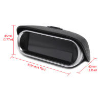 Gauge De Temperatura De Agua Para Coche 2 En 1 Con Sensor De Temperatura Y Voltímetro Digital Horizontal 12v 24v Accesorios De Medidor De Agua - details 2