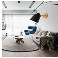 Lámpara De Pared LED Moderna Macaron E27 Con Enchufe Para Estudio Dormitorio Pasillo Sala De Estar Decoración De Hogar Iluminación Fijaciones - details 5