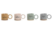 Set de tazas de Porcelana New Bone con Acabado Mate, Capacidad de 390 ml, Tamaño 14.5 x 9 x 8 cm, Diseño Sofisticado y Moderno, Perfecta para Café, Té o Infusiones, Ideal para Uso Diario, Regalos, Decoración - details 2