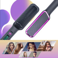 Peine Eléctrico Multifuncional Para Cabello Negativo Ion Antisalpicaduras Herramienta De Peinado Y Liso Con Cepillo Rotativo De 25W-39W Tamaño 50*10 - details 0