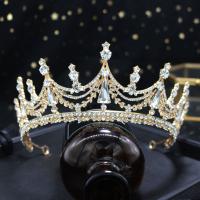 Diadema De Novia Barroco Lujo Geométrica Con Cristales Grandes Y Diamantes Para Baile De Graduación Y Bodas Accesorios De Cabello Para Mujeres - details 6