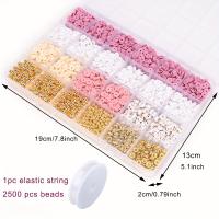 Kit De Hacer Pulseras De Arcilla Boho Estilo Para DIY Joyería Con Cuentas Doradas Y Rosadas Para Amistad 1 Caja - details 3