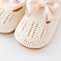 Zapatos Para Bebé Niña Fly Knit Alta Calidad Suela TPR Antideslizante Transpirable Suave Algodón Primavera Otoño Lazo Encantador Para 0-9-18M F235 - details 14