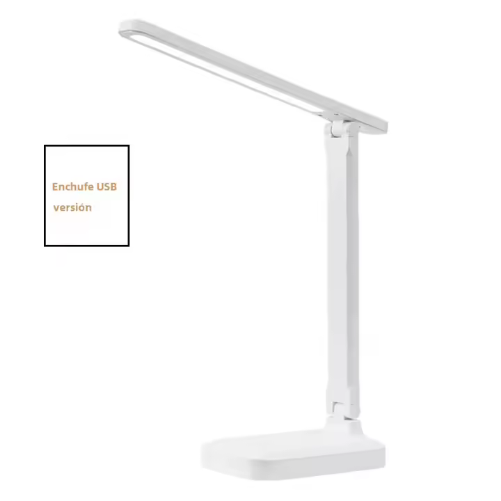 Lámpara De Mesa LED Plegable Con 3 Controles De Toque Sin Etapas Luz De Lectura Protección Ocular Luz Nocturna Ajustable Para Cama - 1