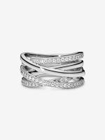 Pandora - Anillo de Línea brillantes y pulidas-Plata de Ley - details 0