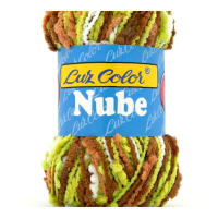 Lote 10 Ovillos Multicolor marrón verde nube – Hilo Seda Suave con Nylon Premium  50g - 95m  Agujas 4-5 mm  LANAS LUZ COLOR - details 1