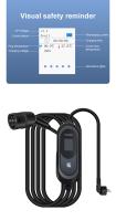 FERRASTAR Cargador de coche  Eléctrico,Cargador EV Portátil Tipo 2 Corriente Alterna (AC) de Estándar Europeo, Corriente Ajustable a 3 Fases de 16/32 Amperios, Pantalla Grande 2.4 Pulgadas con Visualización EV3, Uso Portátil o Colgado en la Pared - details 6
