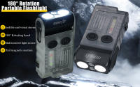 BORUiT B12 Mini Linterna Frontal LED Recargable Por USB Con 5 Modos De Iluminación Impermeable Para Pesca Y Ocio Camping Montañismo Ciclismo Work - details 1