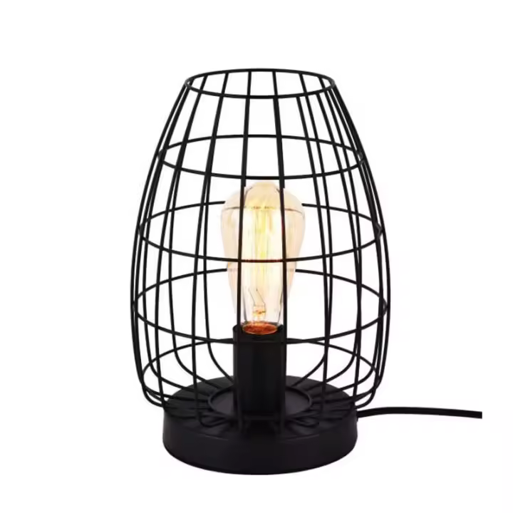 Lámpara de sobremesa metálica e27 60w Color Negro ø20x27.5cm EDM - 1