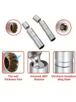 Adaptador De Llave De Encendido De Coche 14mm 16mm Universal Con Eje Flexible Magnético Y Pared Delgada 3/8" Herramienta De Mantenimiento Para Coche - details 0