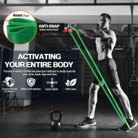 Banda De Fitness Unisex Elástica De Goma Para Ejercicios En Casa Y Gimnasio Resistencia Loop Energía Entrenamiento De Fortalecimiento Muscular - details 3