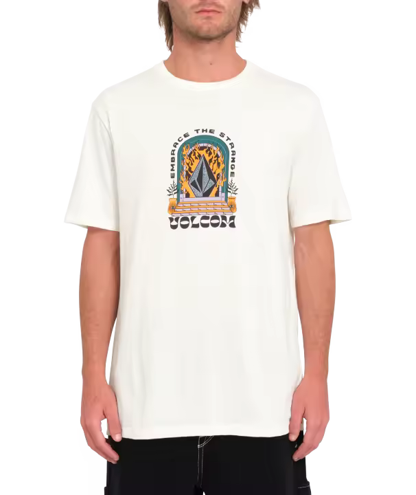 Camiseta de manga corta Volcom Sacred Stone - Off White - 1