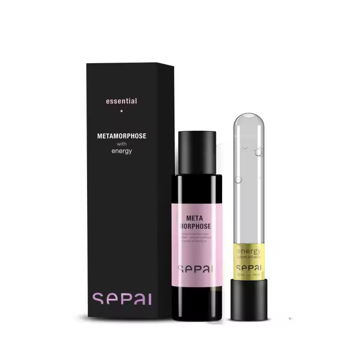 SEPAI METAMORPHOSE polvo exfoliante 30g energy bloom infusion 20ml - 1