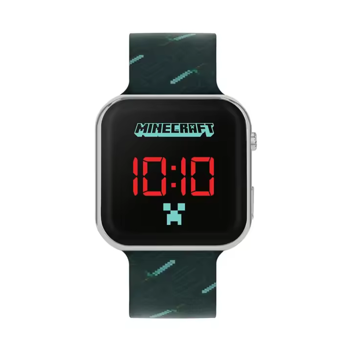 RELOJ DIGITAL LED INFANTIL MINECRAFT ACCUTIME - 1