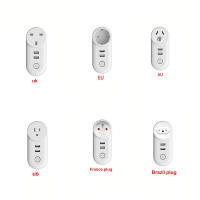 Enchufe Eléctrico Con 2 Puertos USB Carga Rápida Multifuncional Para Casa Compatible Con CozyLife APP Y Homekit EU US AU UK France Brazil Plug - details 3