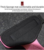 1Par De Cinturones Ajustables Para Muñeca De Levantamiento De Pesas Guantes De Fitness Para Hombres Y Mujeres Protección De Mano Para Pesas Y Pull-up Color Variado Tamaño Libre - details 1