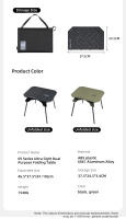 ShineTrip 05 Serie Ultra Ligera Mesa Dual Propósito Para Exteriores Camping Plegable Absoluto Y Soporte De Aluminio Mesita De Escritorio Portátil - details 11