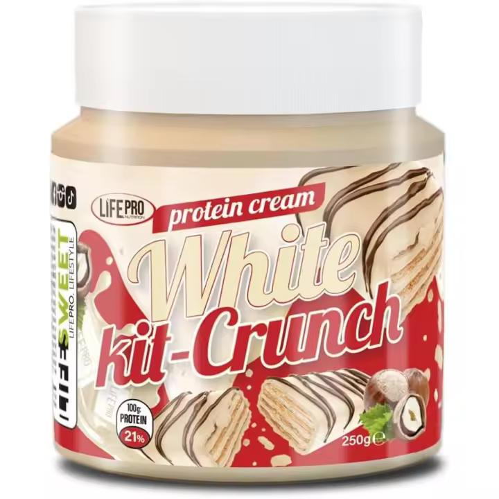 LIFE PRO LIFE PRO NUTRITION Food Protein Cream Kit Crunch Cookie, 21% Proteína, Crema Proteica Sabor Cookies, Sin azucares añadidos, Sin conservantes artificiales - 1