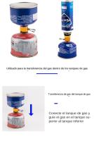 Adaptador De Recarga Para Estufa De Camping Widesea Quemador De Gas Butano LPG Saver Equipo De Camping Metálico No Certificado CE - details 2