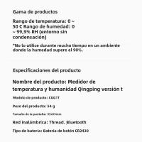 Sensor De Temperatura Y Humedad Qingping T Versión Bluetooth Compatible E-Link INK Termómetro Inteligente Para Interior Compatible Con Apple HomeKit - details 14